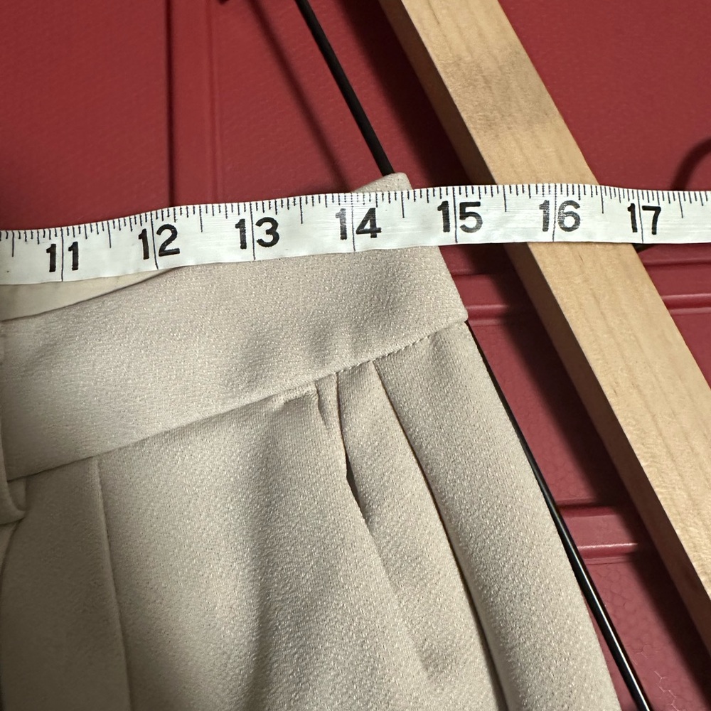 NWT Cuts essential pant trouser quartz beige wide leg high rise relaxed fit sz 8 - Picture 5 of 9